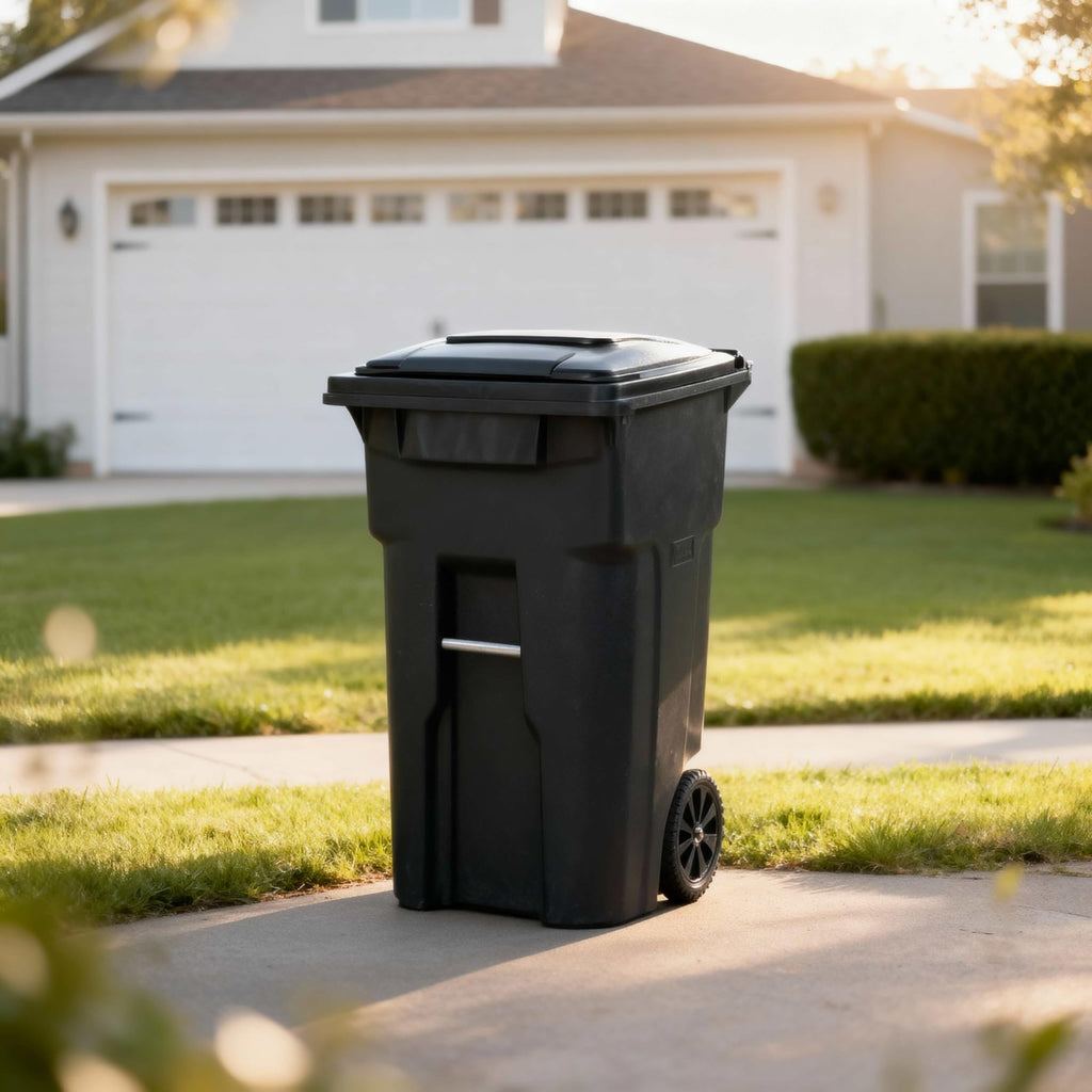 48 Gallon Garbage Cans Trash Cans With 2 Wheels And Lid Heavy Duty F998322