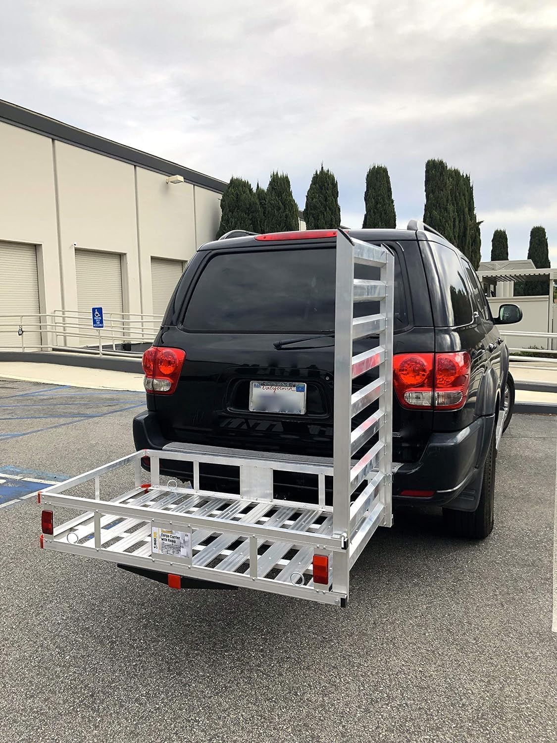 Aluminum Hitch Mount Wheelchair Carrier with 47" Ramp P164688