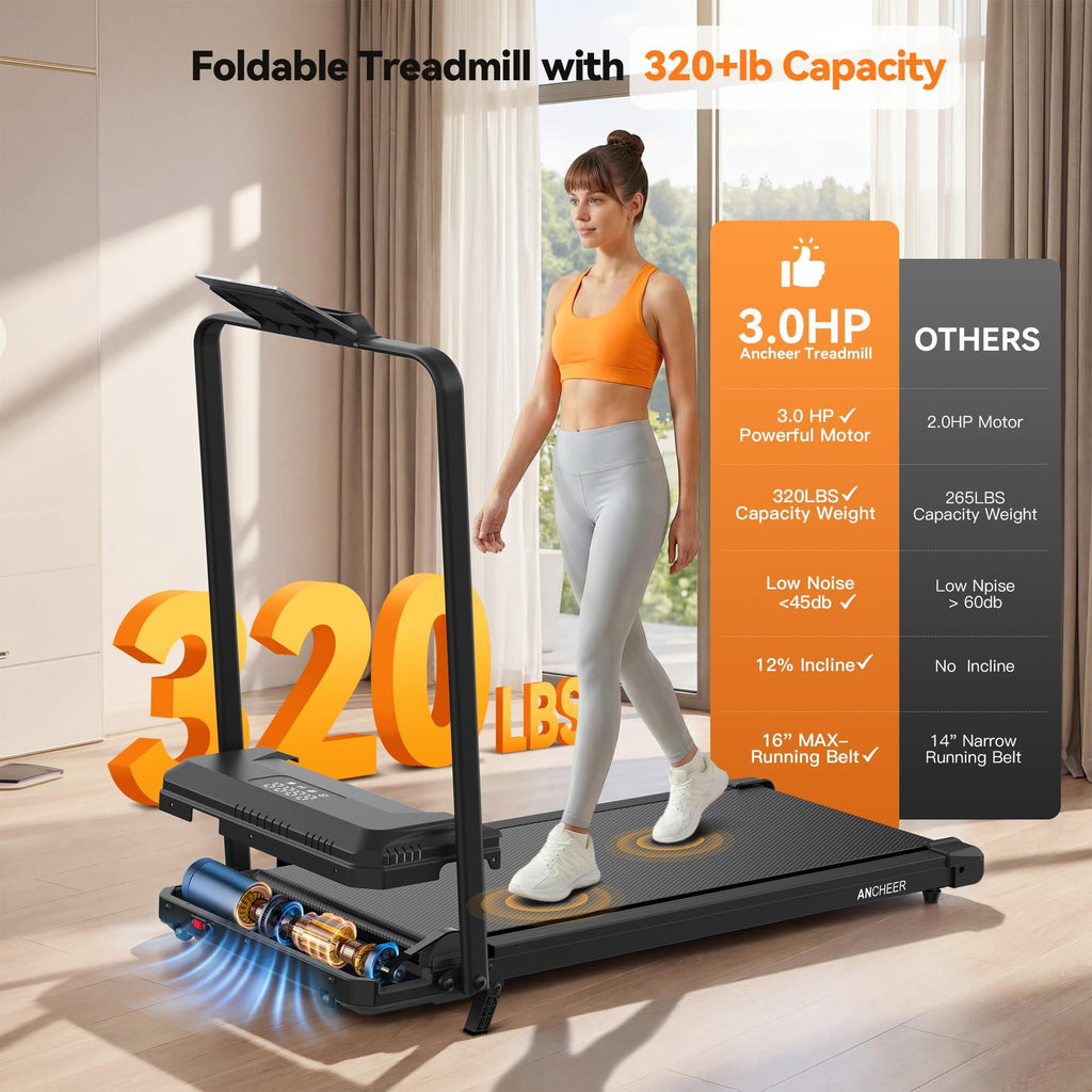 Foldable Treadmill with Incline B277835