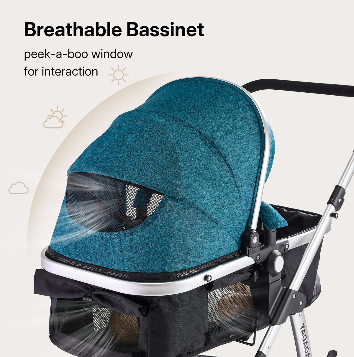 2-in-1 Reversible Baby Stroller Y877411