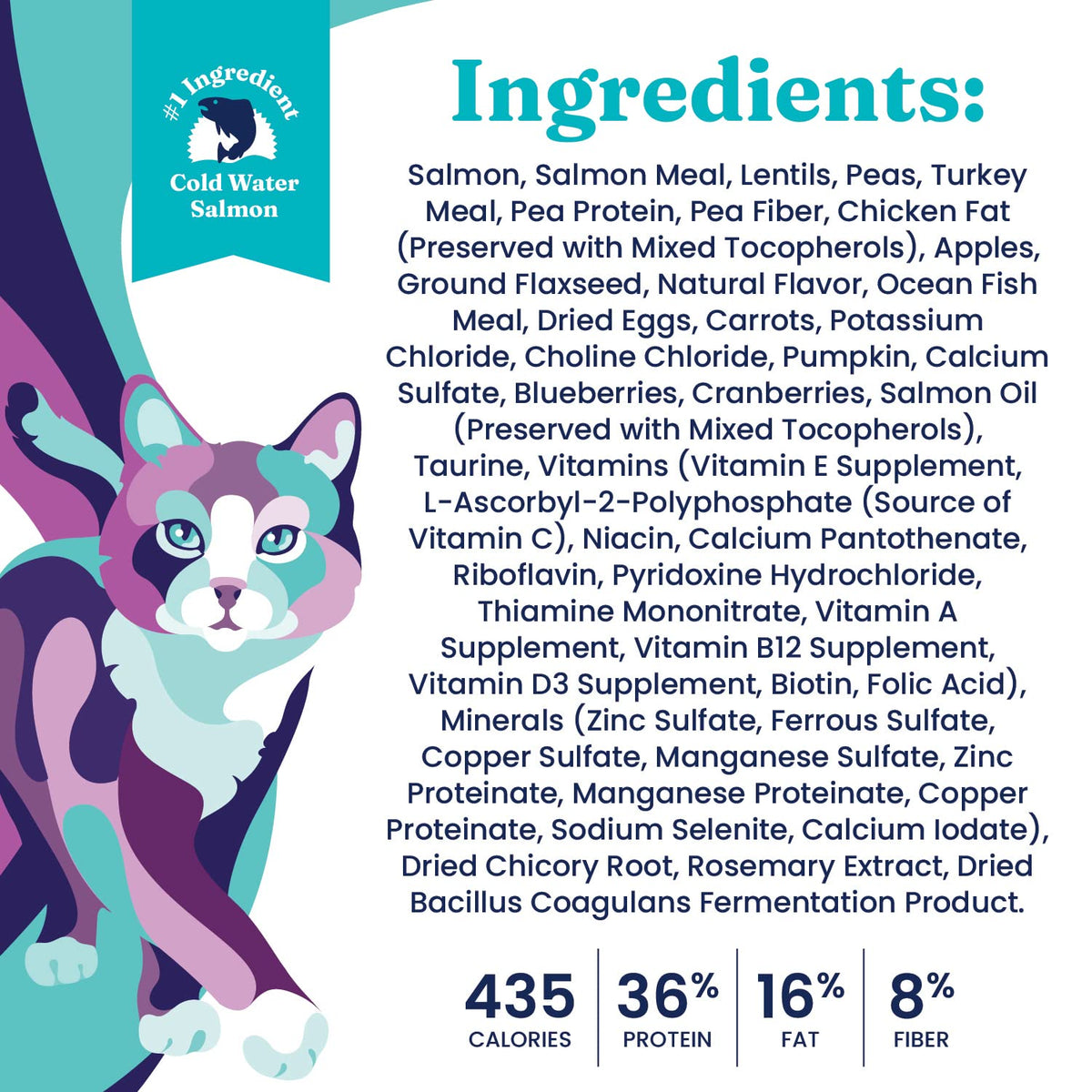 Salmon Dry Cat Food and Wet Cat Food Variety Pack J1755