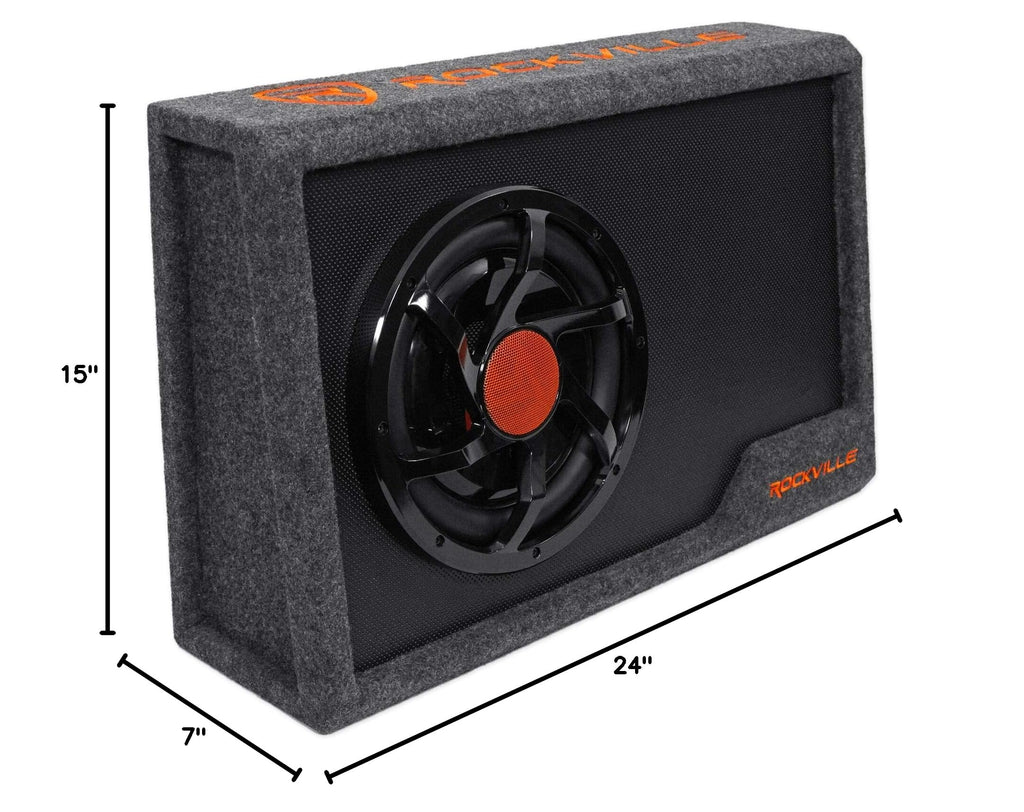 10" Powered Car Subwoofer with Enclosure L482