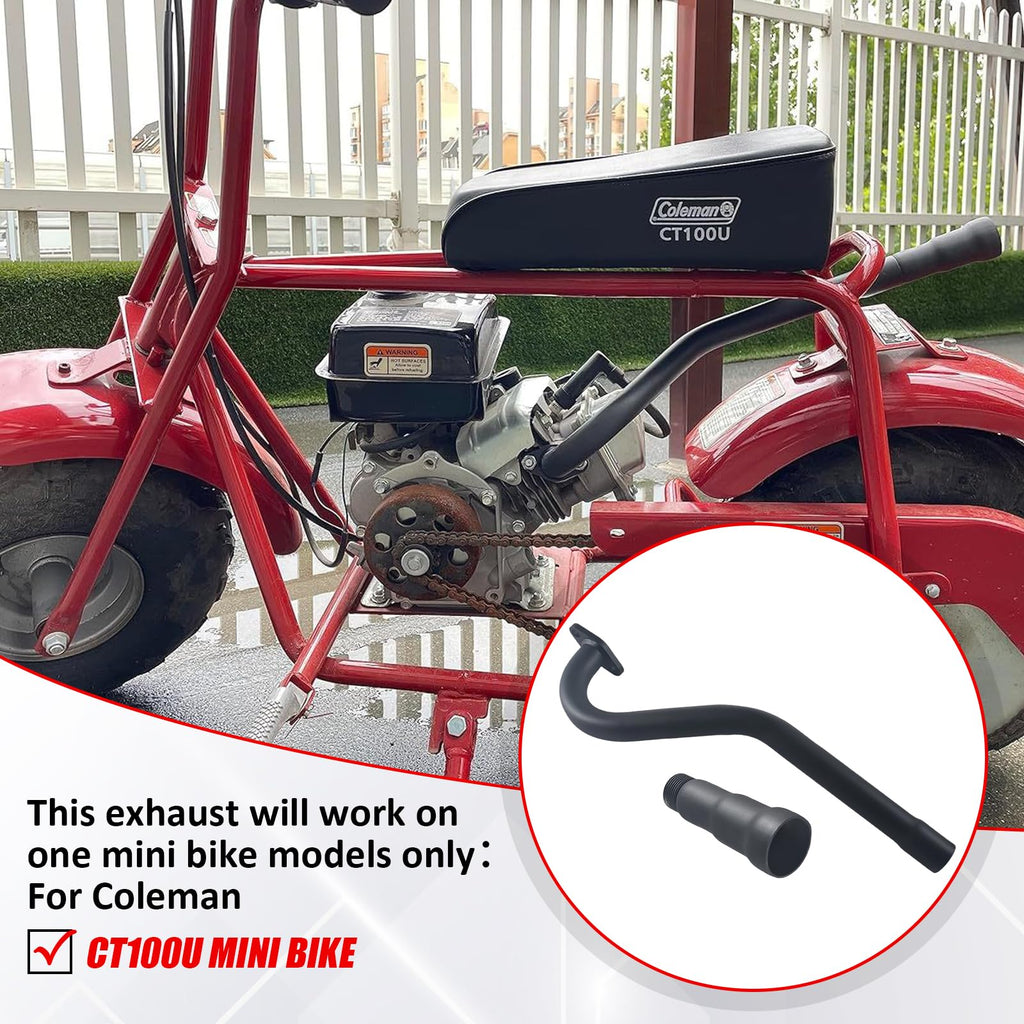 Mini Bike Exhaust Pipe Muffler Black Y54920