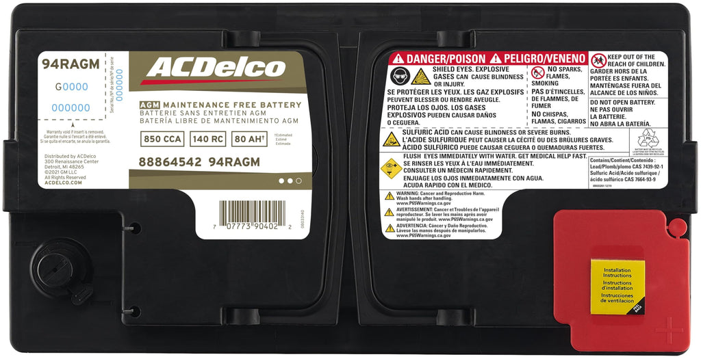 AGM BCI Group 94R Battery J234534