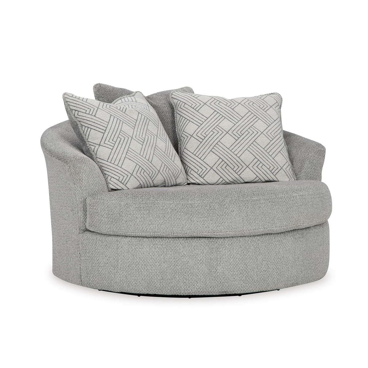 Round Velvet Oversized Swivel Accent Chair I483717