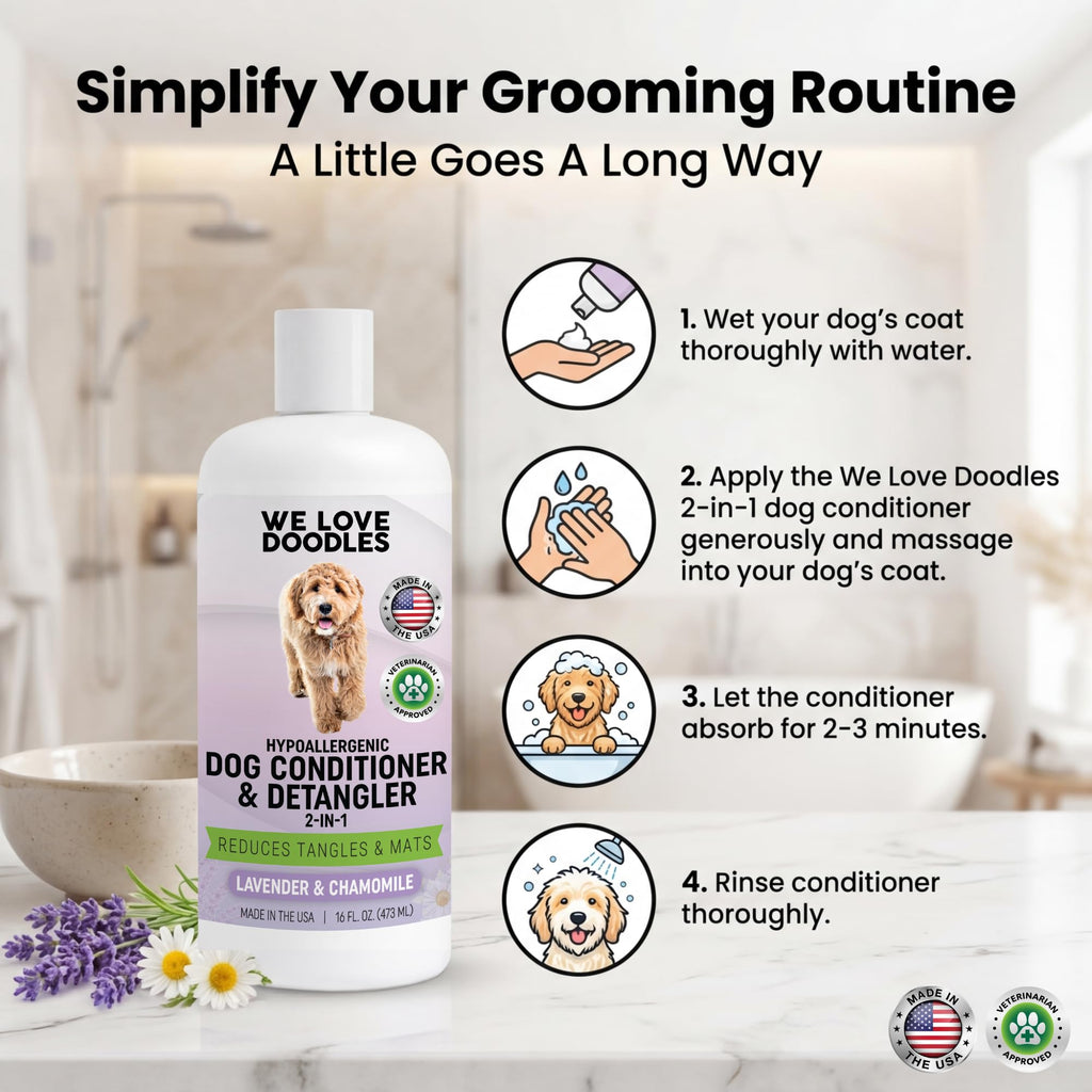 2-in-1 Dog Conditioner & Detangler, Lavender, 16OZ G303