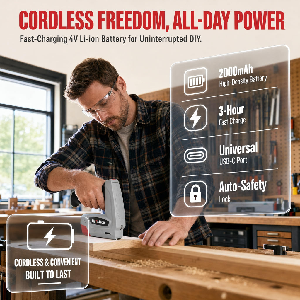 4V Cordless Electric Staple Gun C71283