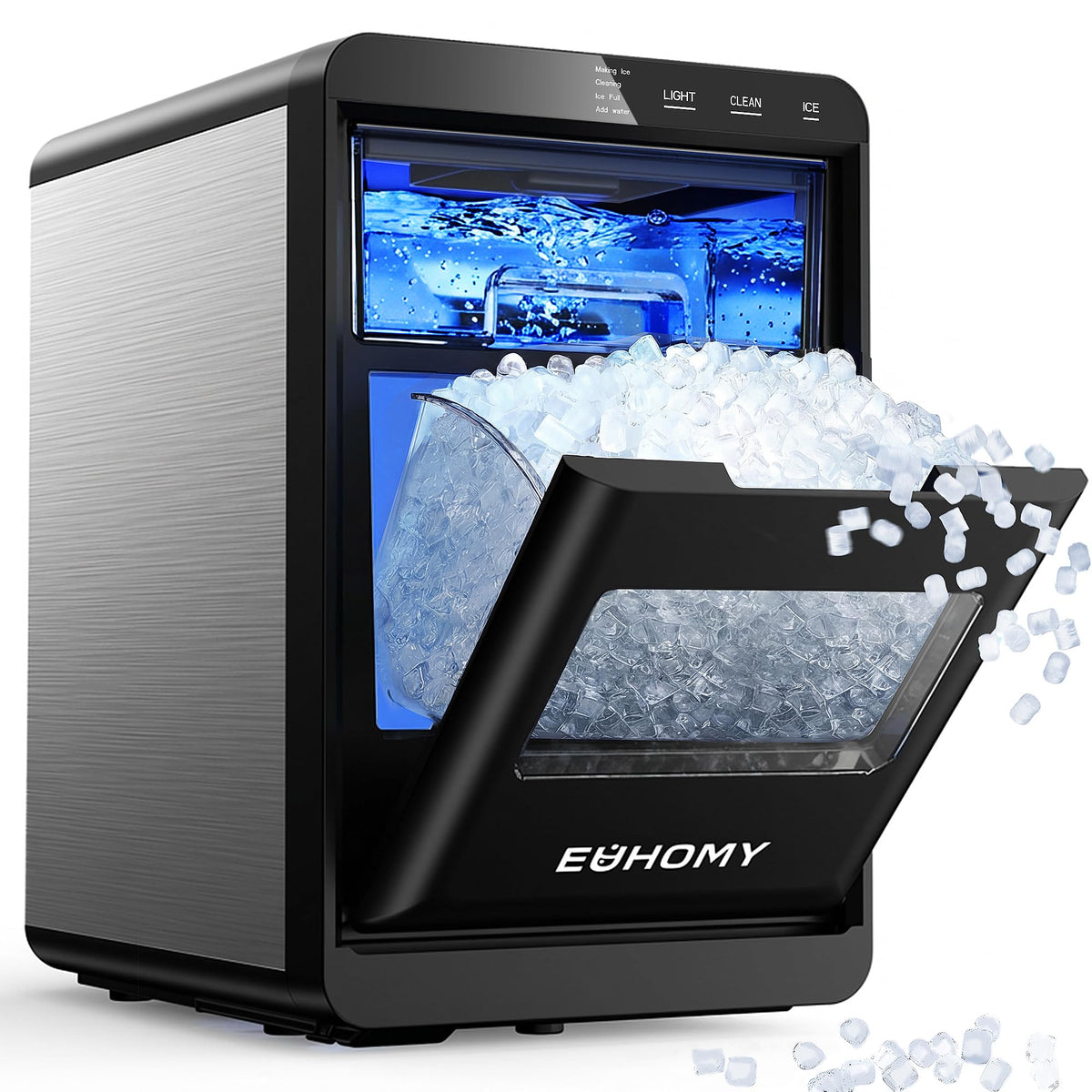 Nugget Ice Maker Countertop, 40lbs/24H, Black U12392