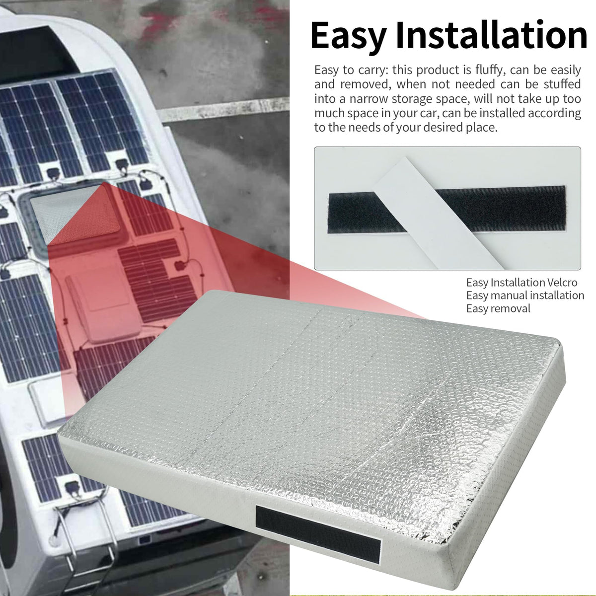 22 x 14 Inch RV Vent Insulator with Reflective Surface I17526