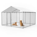 10x10FT Heavy Duty Outdoor Dog Kennel with Roof E712557