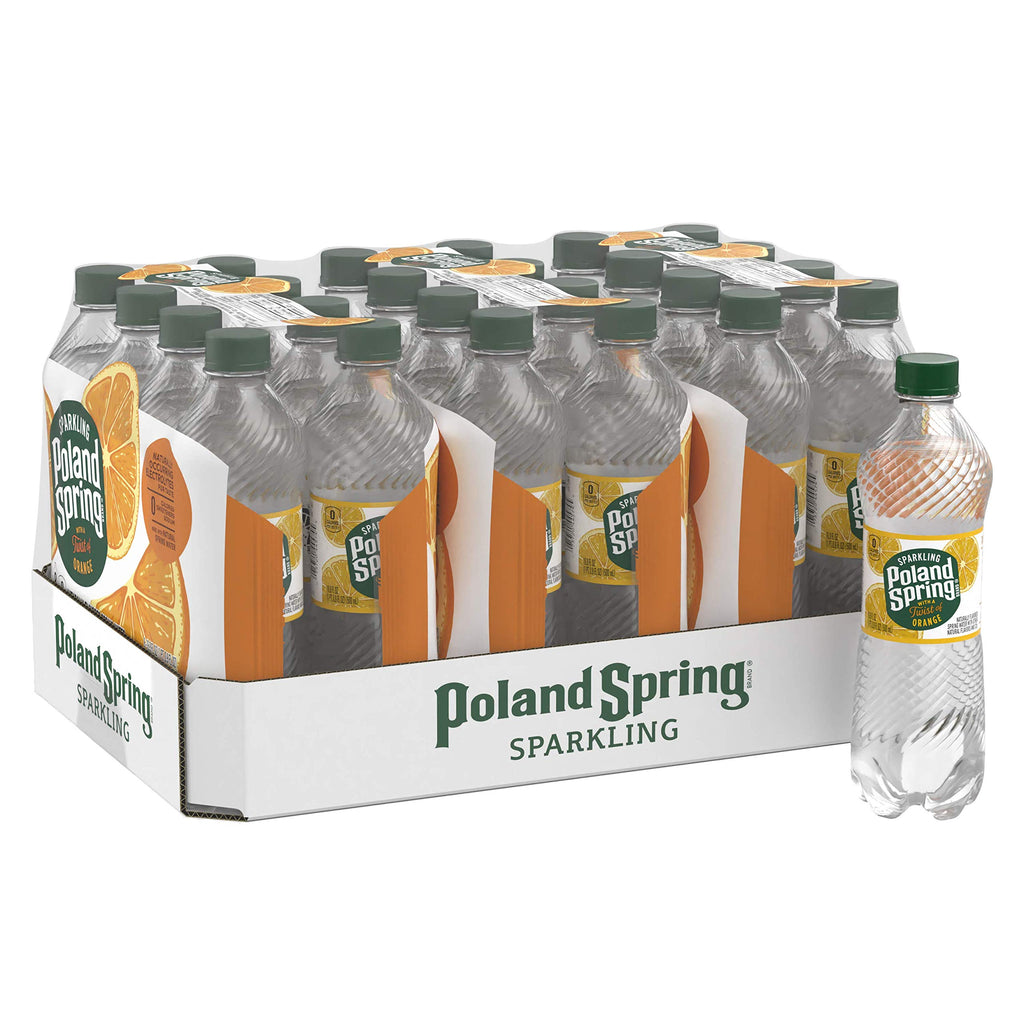 Sparkling Water Orange 16.9 oz Bottles Pack of 8 E417