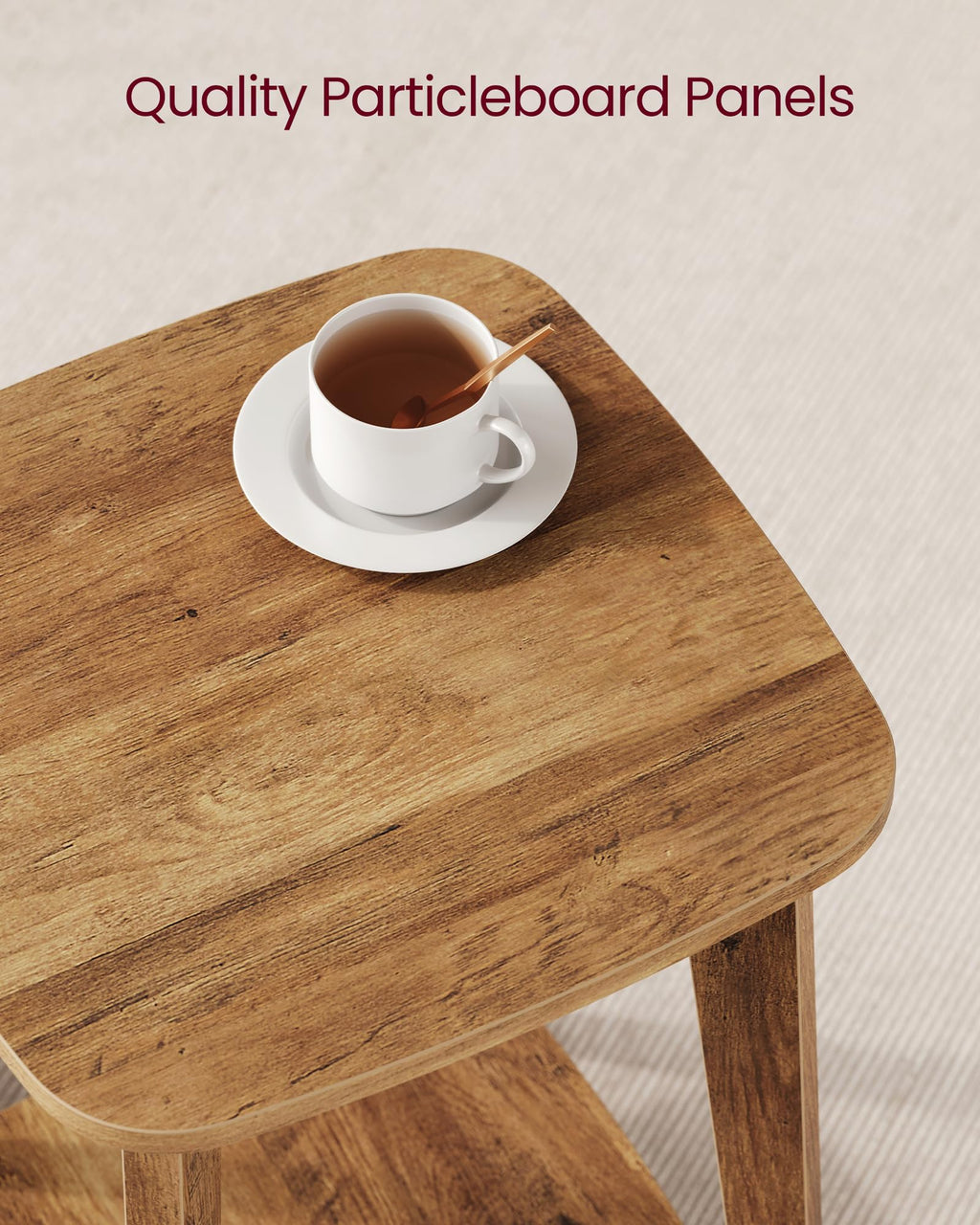 2-Tier Small Square Side Table Set of 2 S376