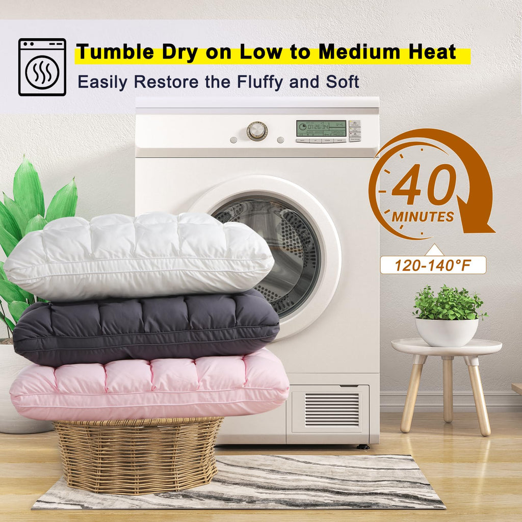 King Size Set of 2 Down Alternative Pillow Q82782