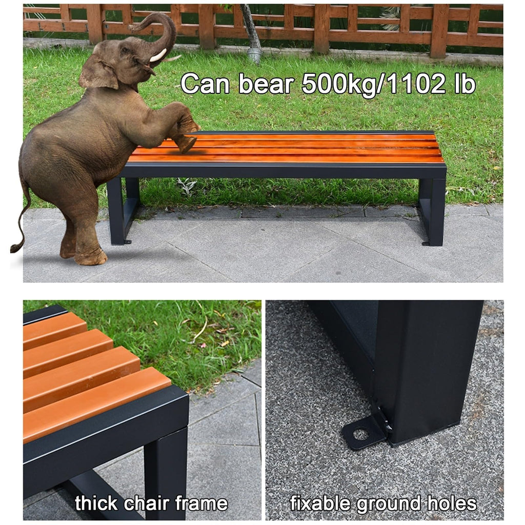 39.4" Cast Iron Outdoor Bench M275
