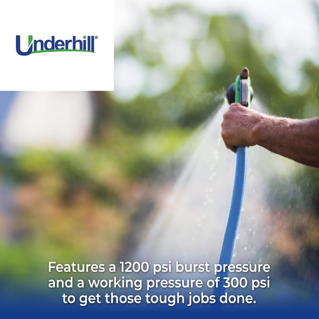 Blue 100 ft Lightweight Flexible Anti-Kink Garden Water Hose K842