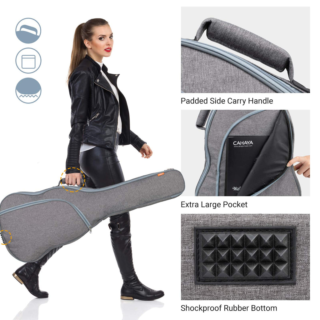 Waterproof Hardshell Acoustic Guitar Case with 3 Pockets I70117