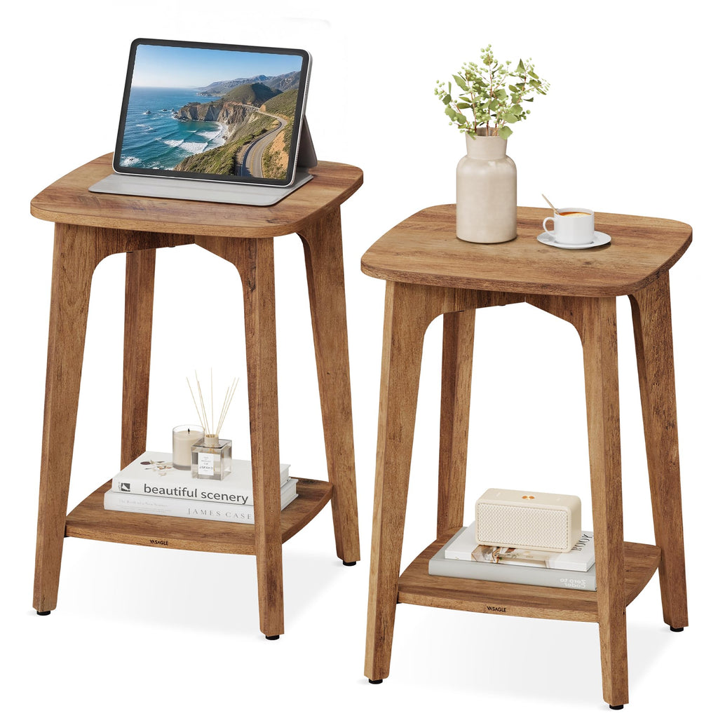 2-Tier Small Square Side Table Set of 2 S376