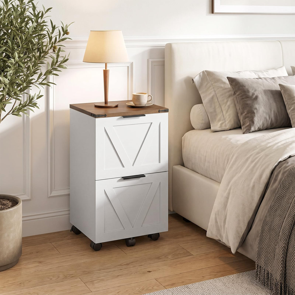 2 Drawers Rolling File Cabinet Q318497