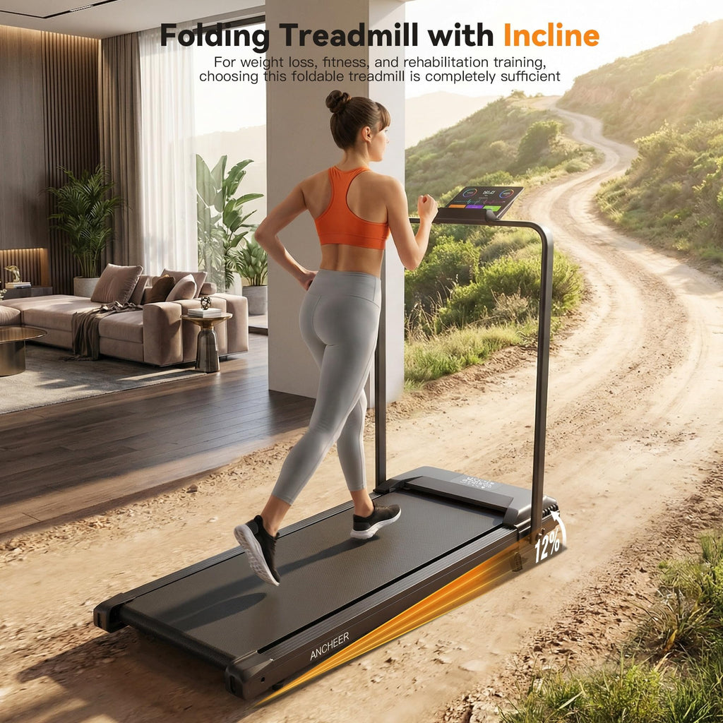 Foldable Treadmill with Incline B277835
