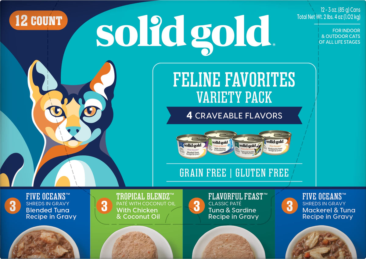 Salmon Dry Cat Food and Wet Cat Food Variety Pack J1755