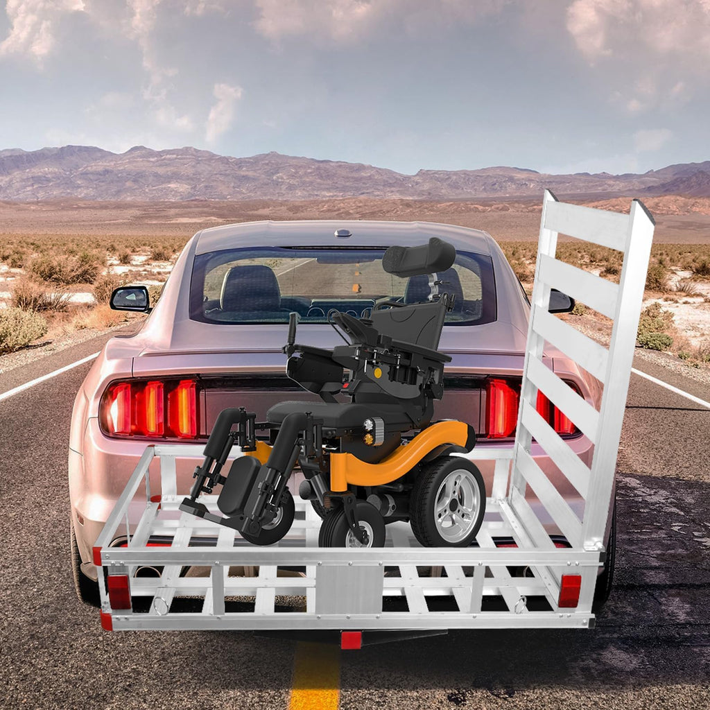50" x 30" Aluminum Trailer Hitch Cargo Carrier with 41.5" Ramp G790357