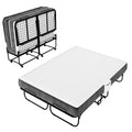 Full Size Folding Bed with Memory Foam Mattress U41469