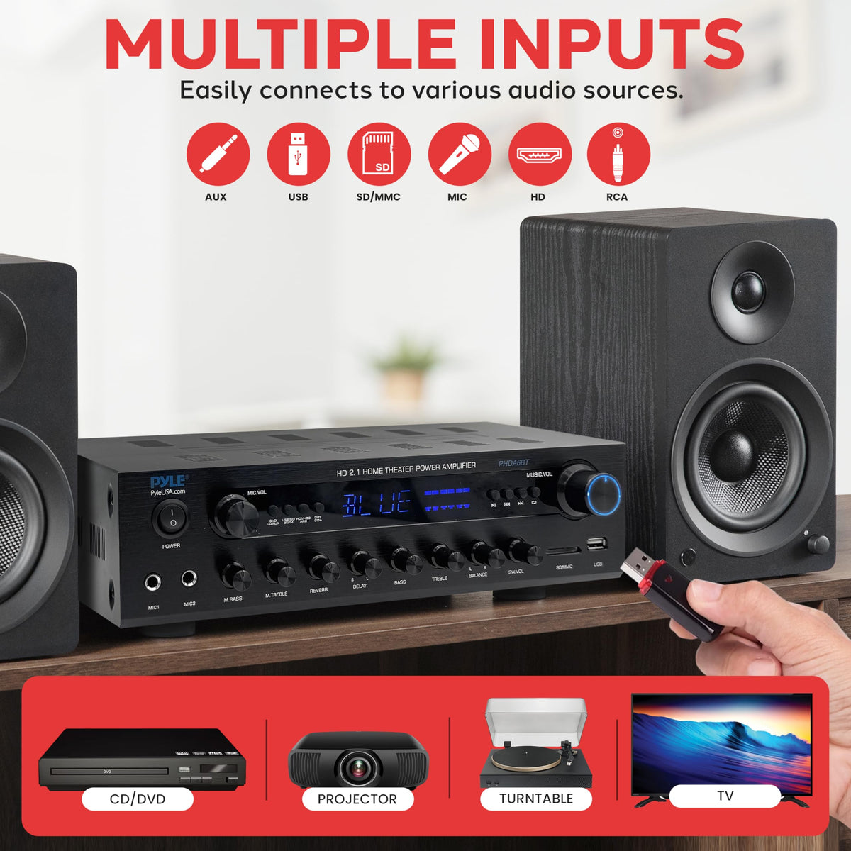 400w Home Entertainment Amplifier with Bluetooth G4301