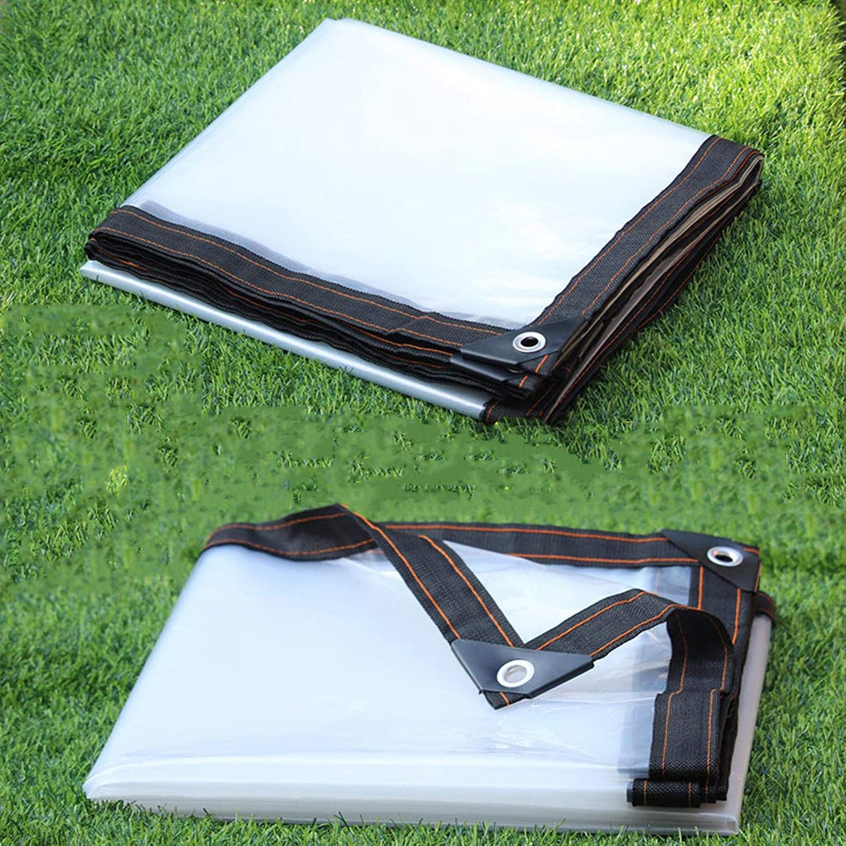 Heavy Duty Waterproof Clear 3x3ft Poly Tarp with Grommets A9397