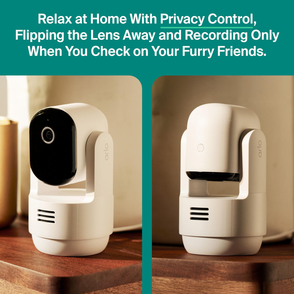 Indoor Pan Tilt Zoom Security Camera 2K Wired 2-Cam S205657
