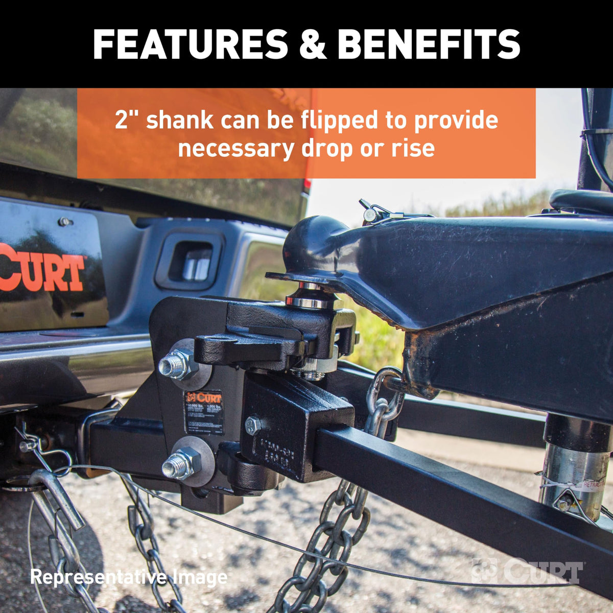 Weight Distribution Hitch, 15,000 lbs., 2-Inch Shank L158