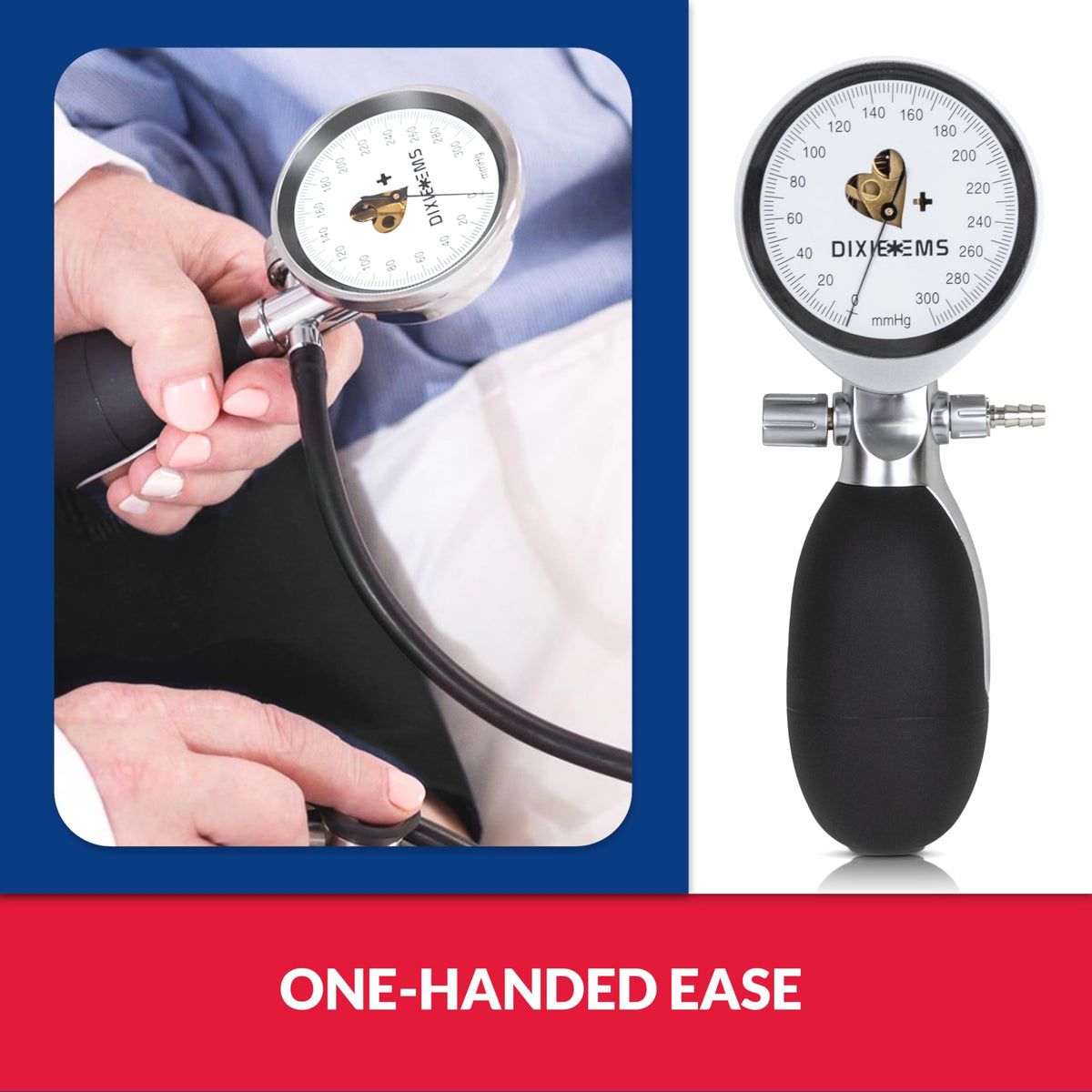 Black Aneroid Sphygmomanometer Blood Pressure Cuff W54771
