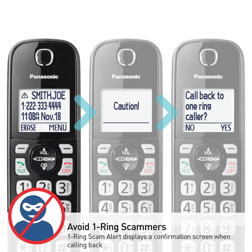 Cordless Phone with Answering Machine, 3 Handset A998