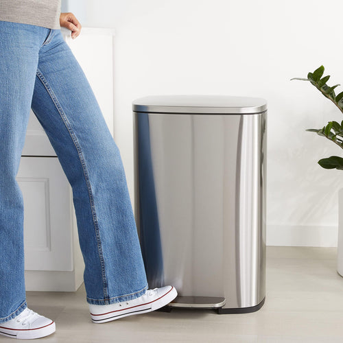 13.2 Gallon Soft-Close Stainless Steel Trash Can L97192