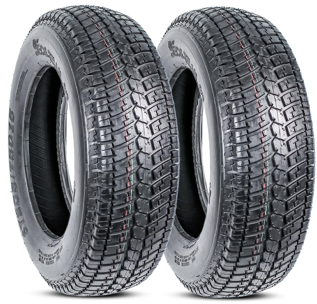2-Pack ST205/75D15 15 Inch Deep Tread Trailer Tire Load Range C E4513