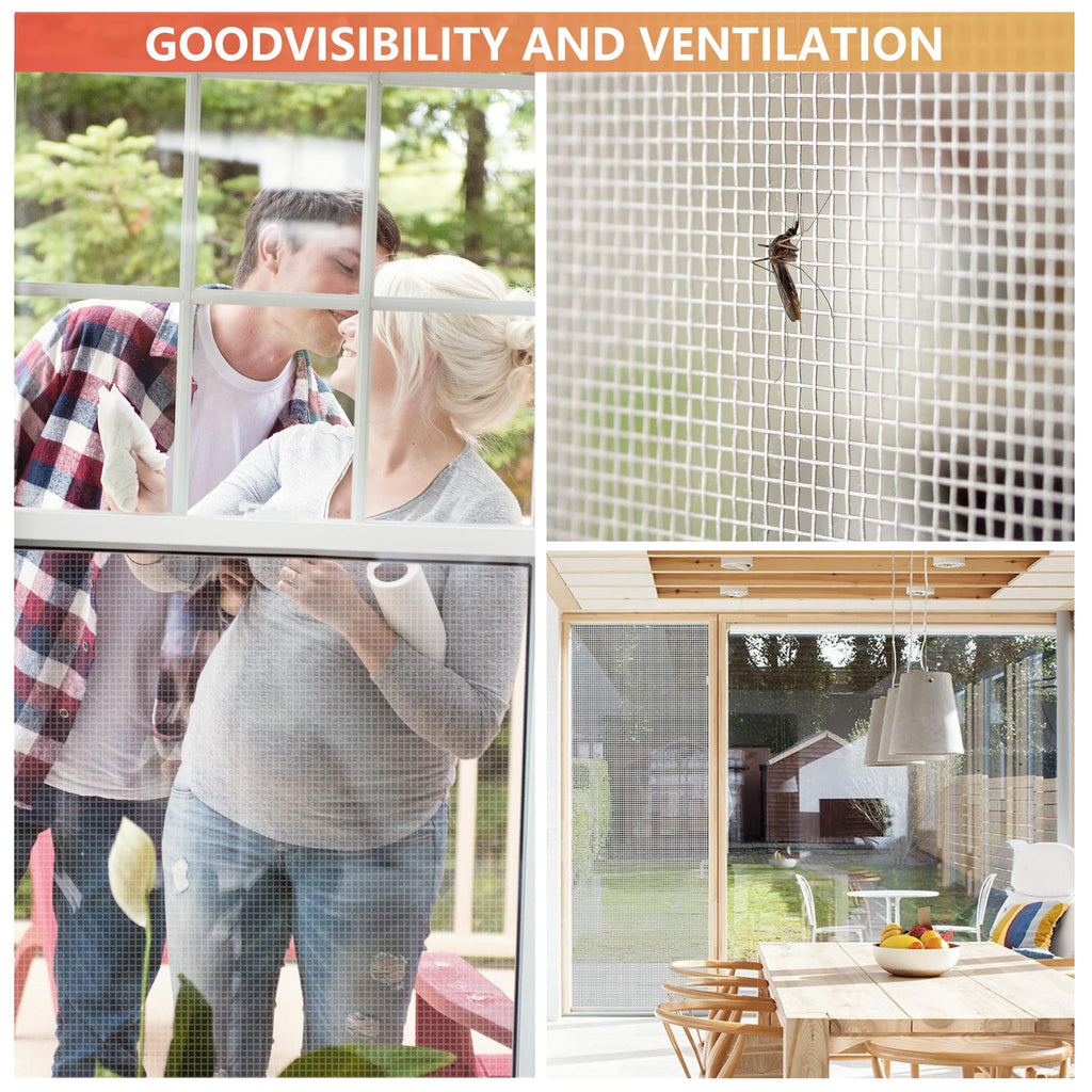 Aluminum Window Screen Mesh Roll 48 in x 100 ft 18x16 Mesh H487